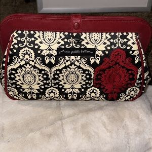 PETUNIA PICKLE BOTTOM red and black diaper changing clutch bag